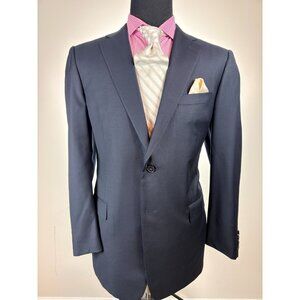 Ermenegildo ZEGNA Modern 2-Button Navy ITALIAN Sport Jacket 46 R